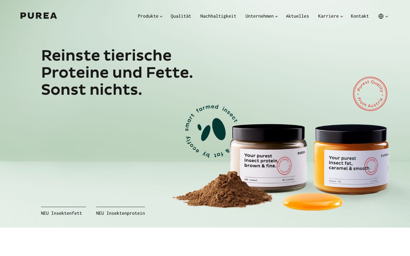 Home page of purea.com
