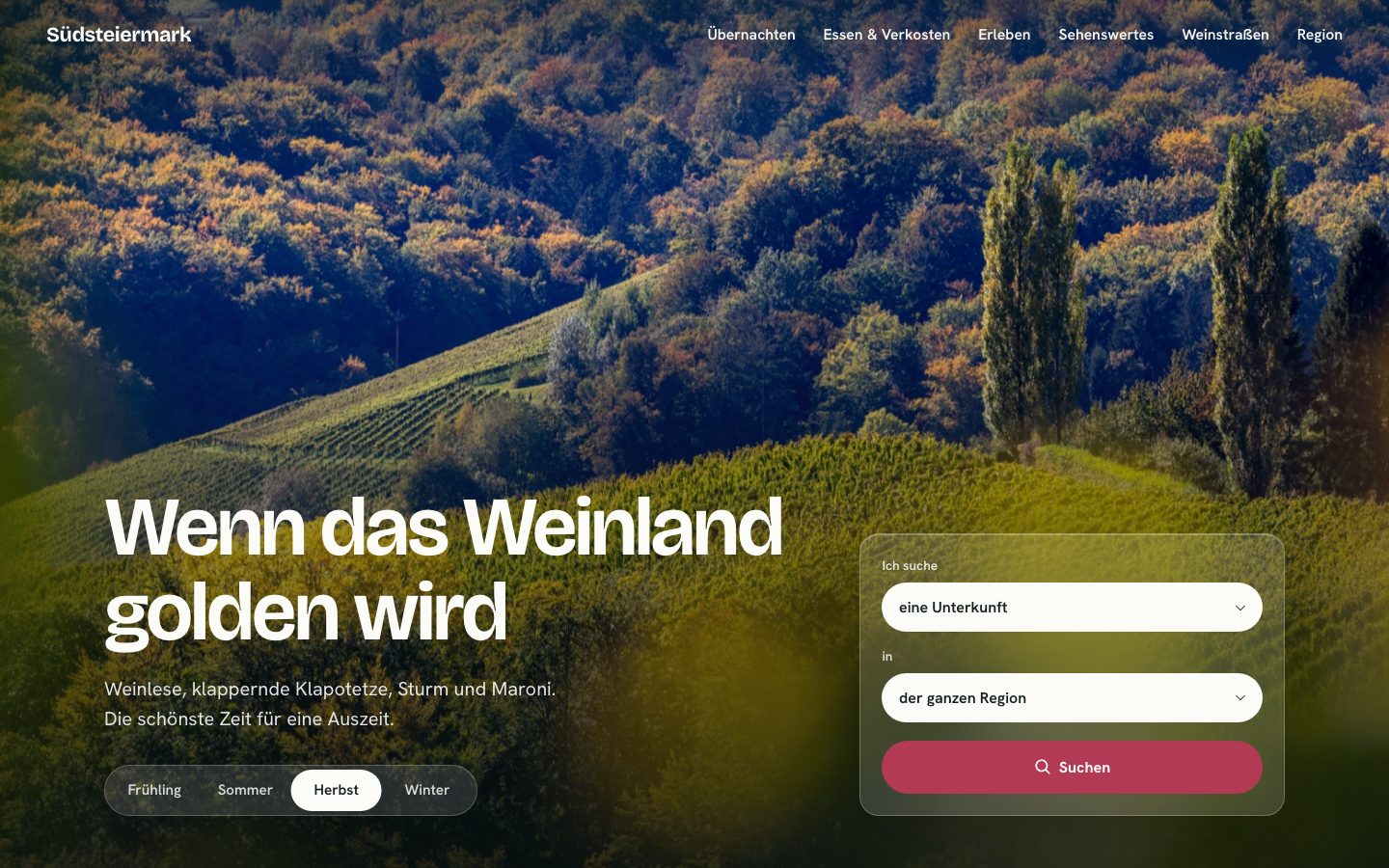 Startseite von sued-steiermark.com